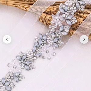 Crystal bridal belt